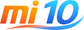 mi 10 সাইটের উজ্জ্বল লোগো